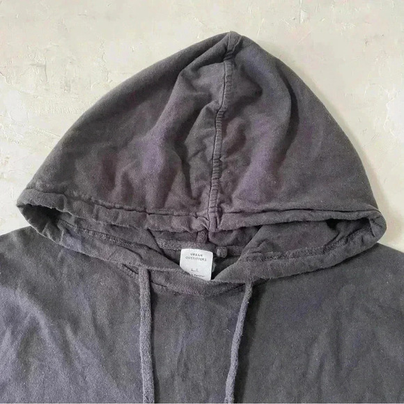 Urban Outfitters Black Pull-Over Short Sleeve Hoodie T-Shirt L - Picture 4 of 8